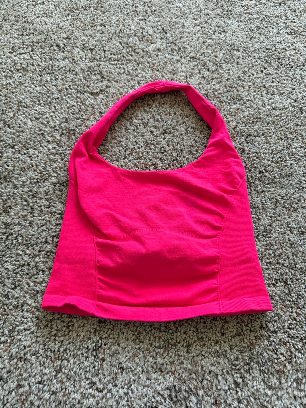 FP Movement by Free People Hot Pink Good Karma Halter Top